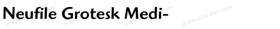 Neufile Grotesk Medi字体转换